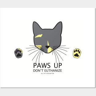 Paws Up (Diluted Tortie) Posters and Art